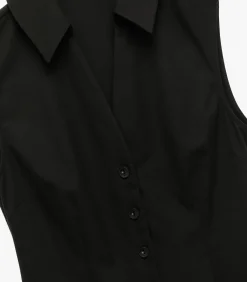 Koton Sleeveless Mini Dress black New