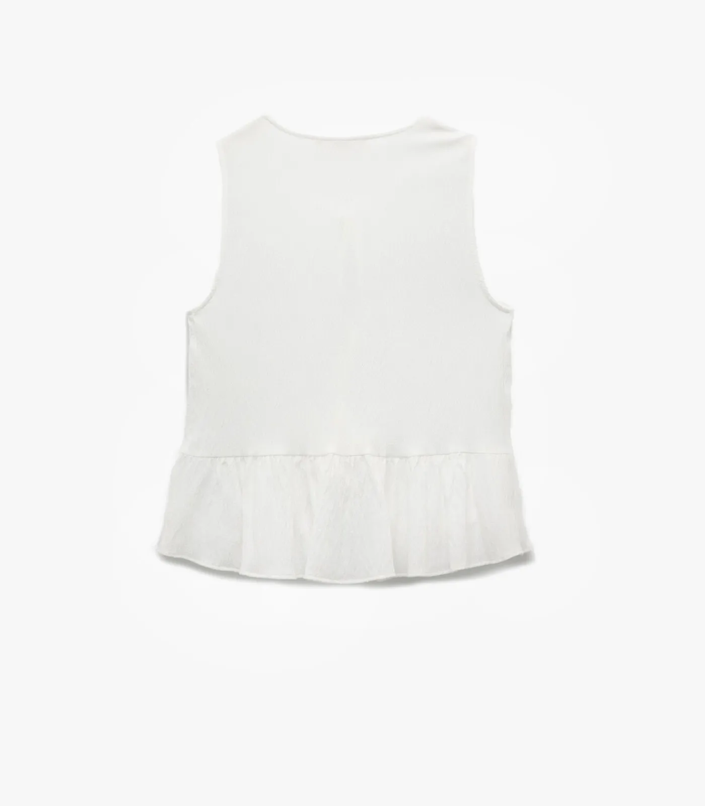 Koton Sleeveless Peplum Blouse beige Hot