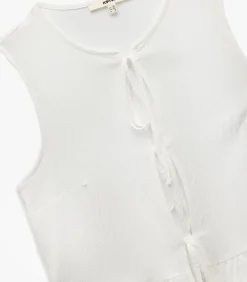 Koton Sleeveless Peplum Blouse beige Hot