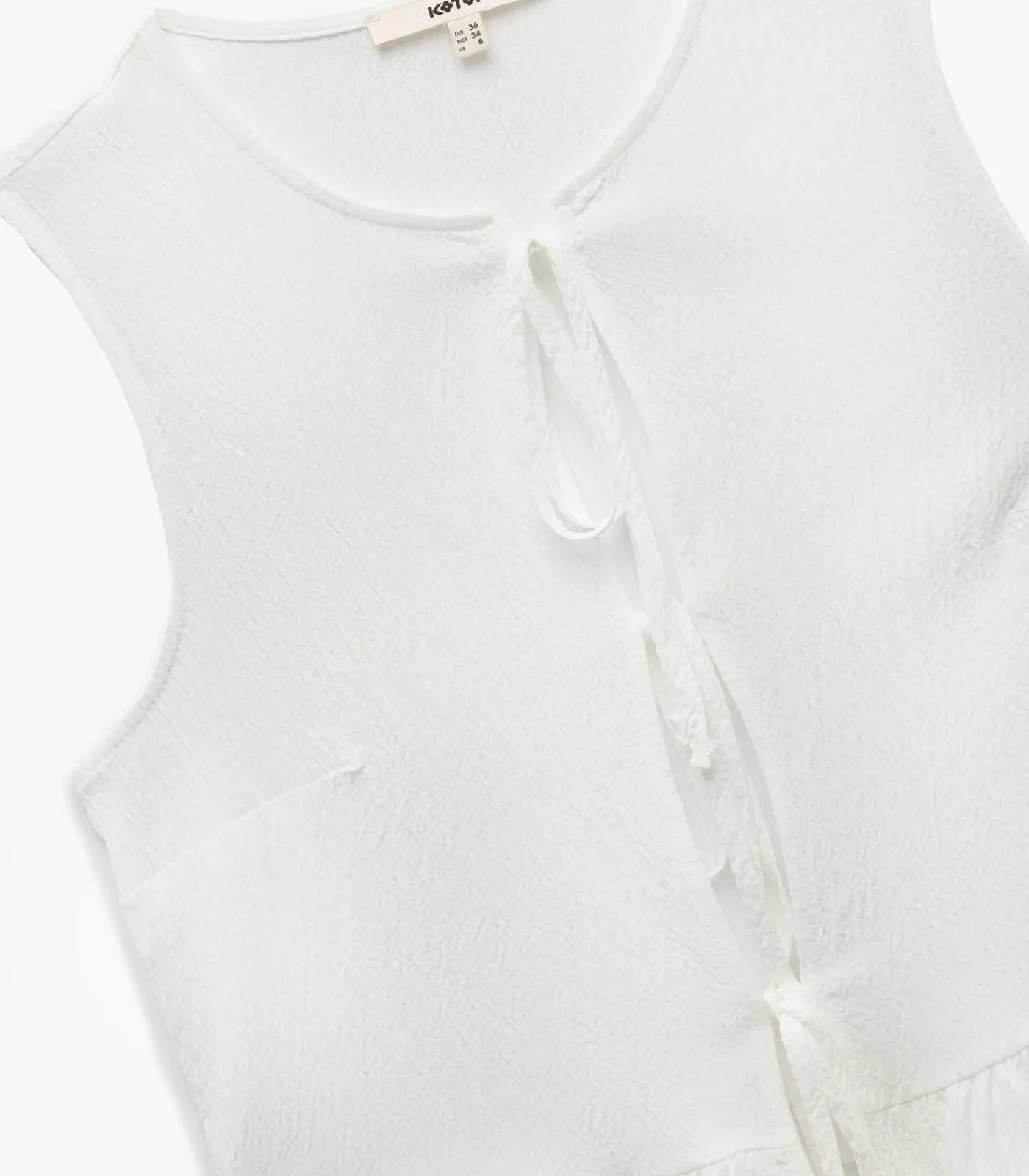 Koton Sleeveless Peplum Blouse beige Hot