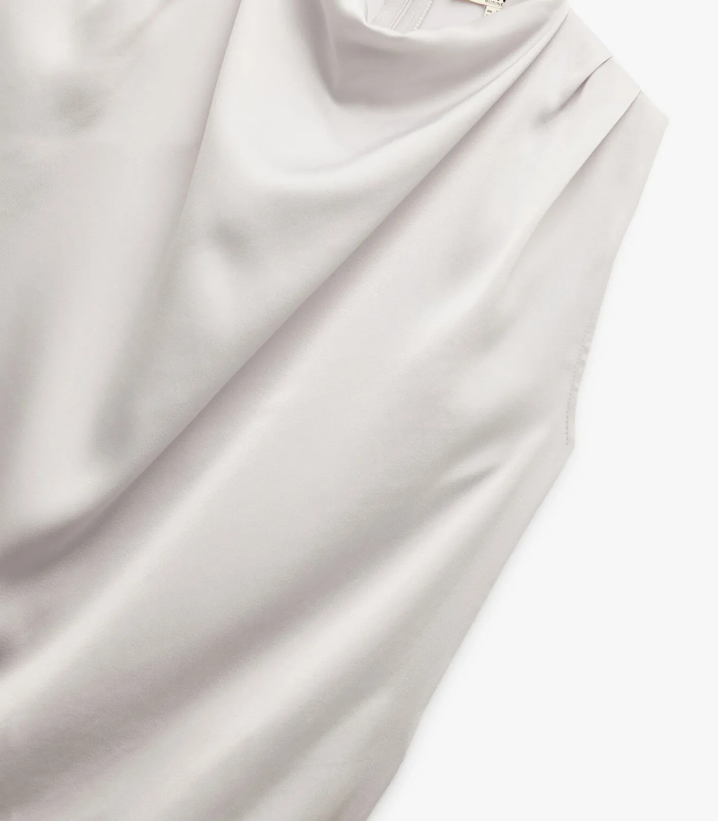 Koton Sleeveless Satin Blouse gray Discount