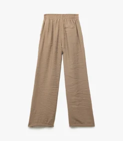 Koton Straight Wide Leg Trousers creme Sale