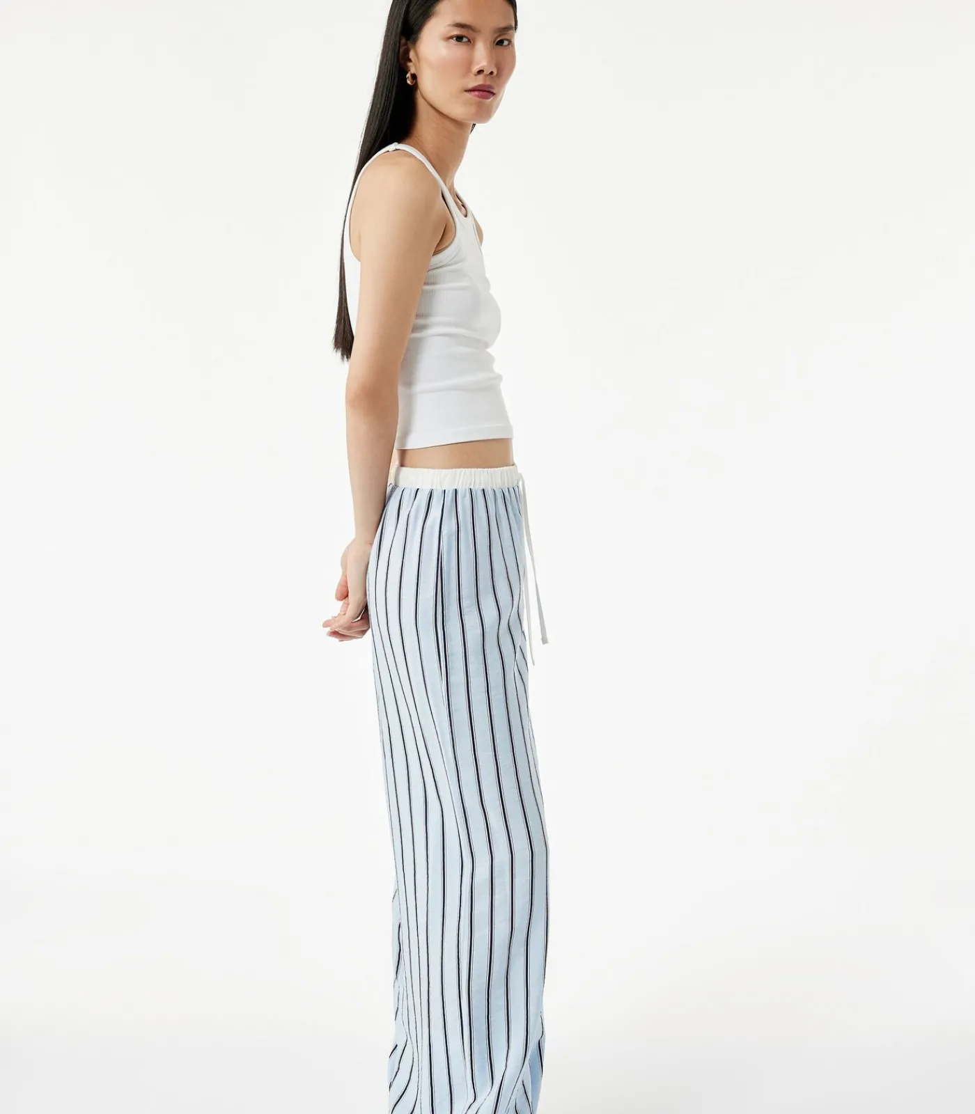 Koton Striped Pajama Bottoms blue New