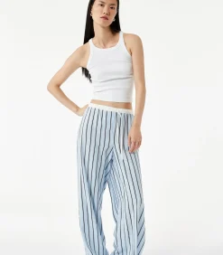 Koton Striped Pajama Bottoms blue New