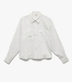 Koton Striped Shirt white Clearance