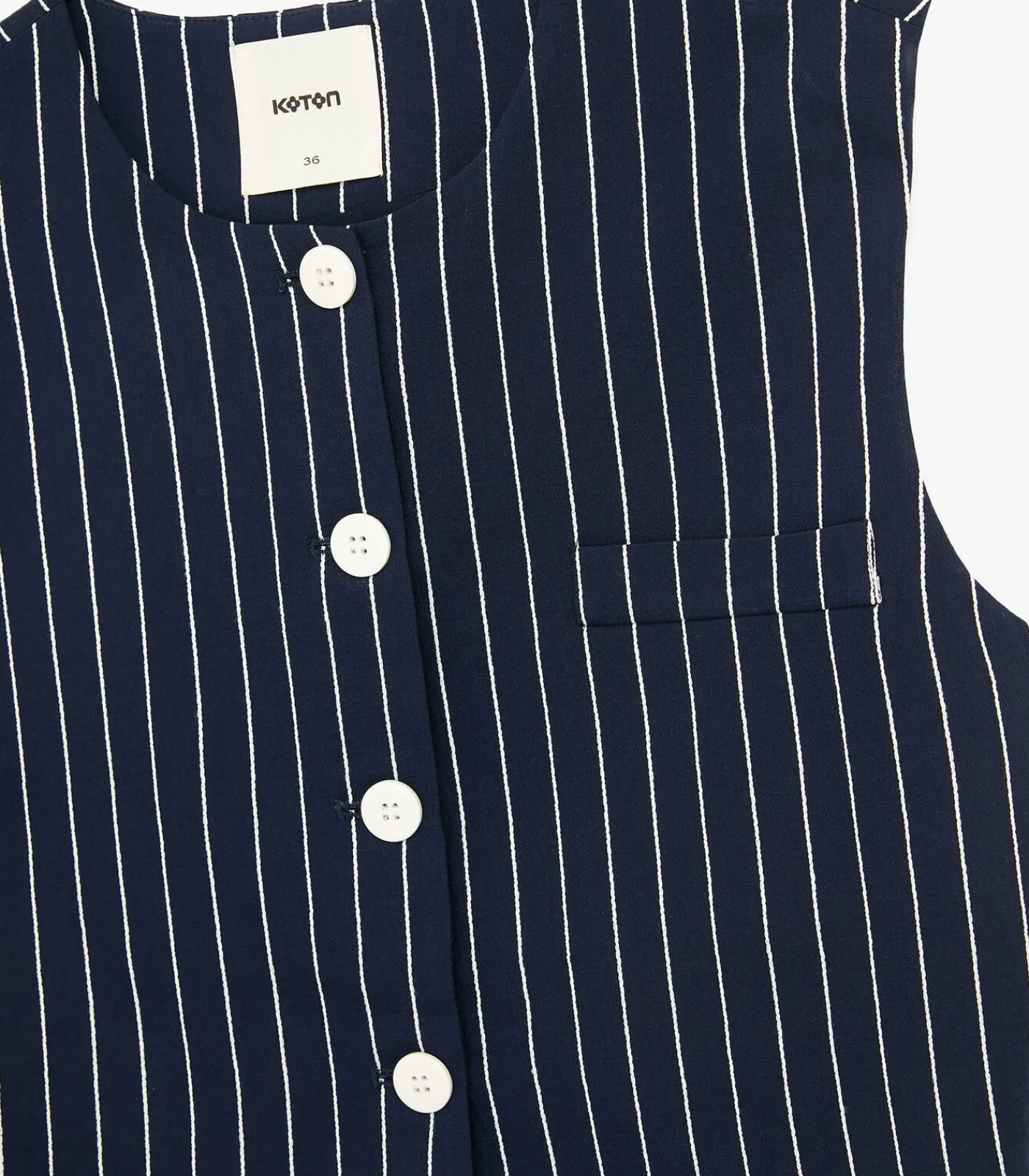 Koton Striped Vest navyBlue