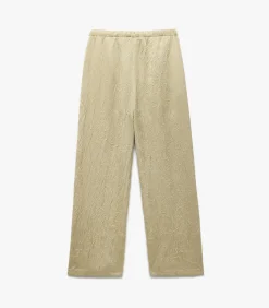 Koton Textured Satin Pants khaki Sale