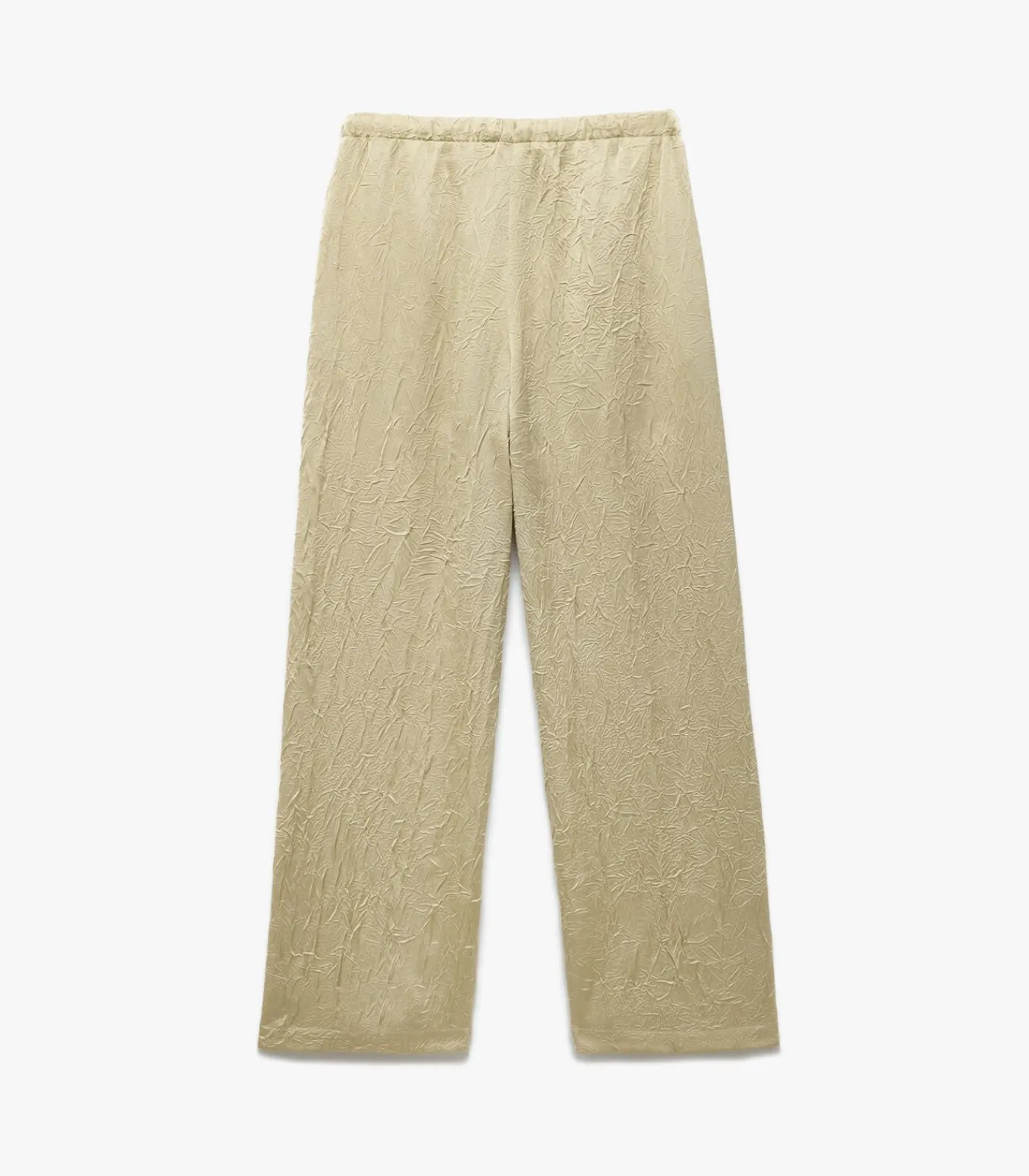 Koton Textured Satin Pants khaki Sale
