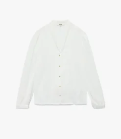 Koton V-Neck Shirt white Online