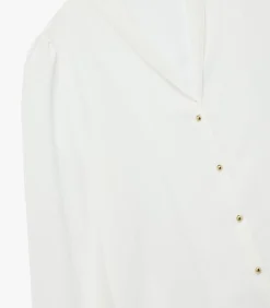 Koton V-Neck Shirt white Online