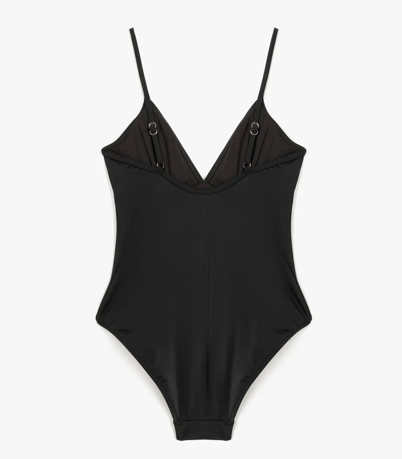 Koton V-Neck Swimsuit black Online