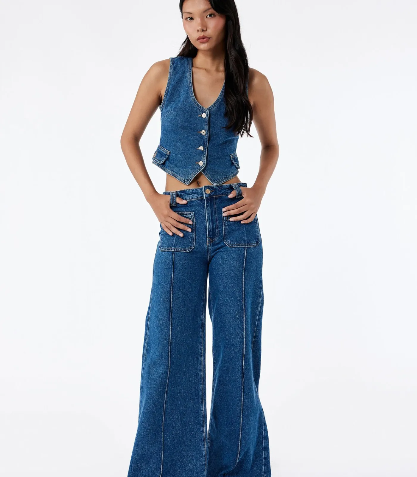 Koton Wide Leg Jeans Indigo Best