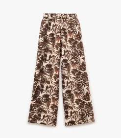 Koton Wide Leg Pants brown Discount