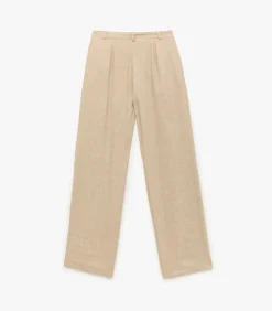 Koton Wide Leg Trousers beige Discount