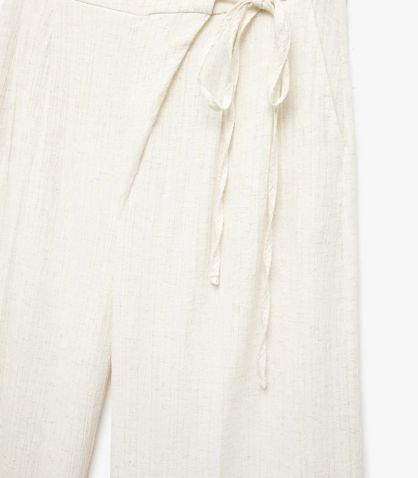 Koton Wide-Leg Pants beige Online