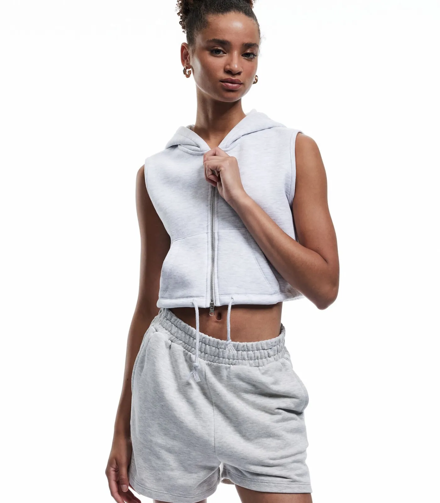 Koton Zip Up Sweatshirt lightGrey