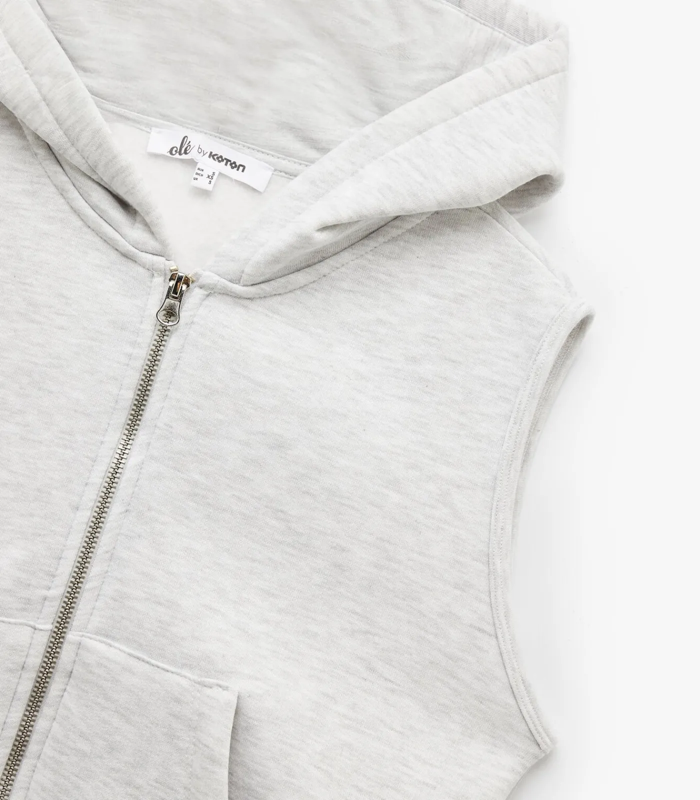 Koton Zip Up Sweatshirt lightGrey