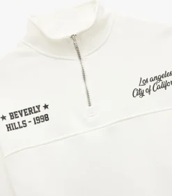 Koton Zip Up Sweatshirt white Online