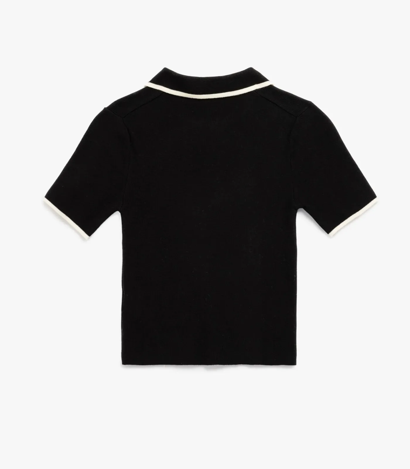 Koton Zippered Knit Sweater black Clearance