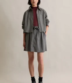 Marc O’Polo DENIM Krijtstreep blouse A-vorm antraciteGrey Hot