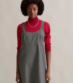 Marc O’Polo DENIM Krijtstreepjurk regular antraciteGrey Best