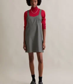 Marc O’Polo DENIM Krijtstreepjurk regular antraciteGrey Best