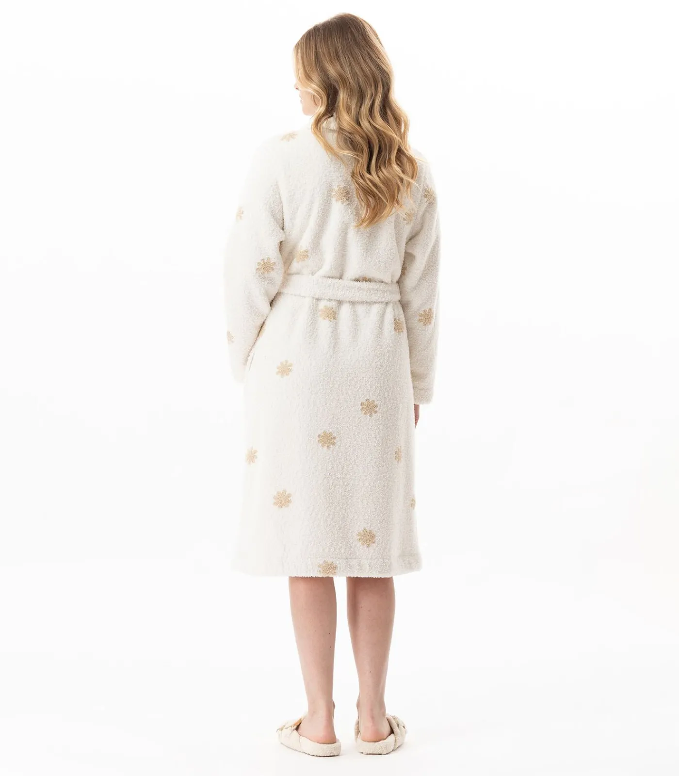 LE CHAT Kruislingse badjas met motief ESSENTIEL 168 offWhite Sale