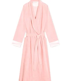 LE CHAT Kruislingse badjas van fluweel ESSENTIEL H67A pink Sale
