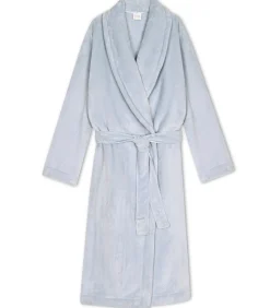 LE CHAT Kruislingse badjas van flanellen pluche ESSENTIEL H61B blue Clearance