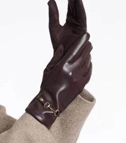 Rino&Pelle Kunstleren handschoenen Chocoladeboon M brown Best