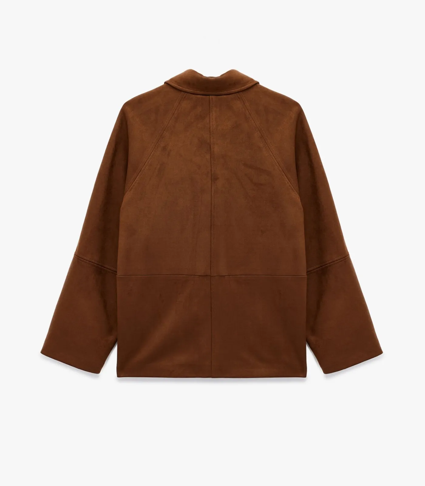 Koton Kunstsuède Jas Lange Mouwen Knoopsluiting brown Sale