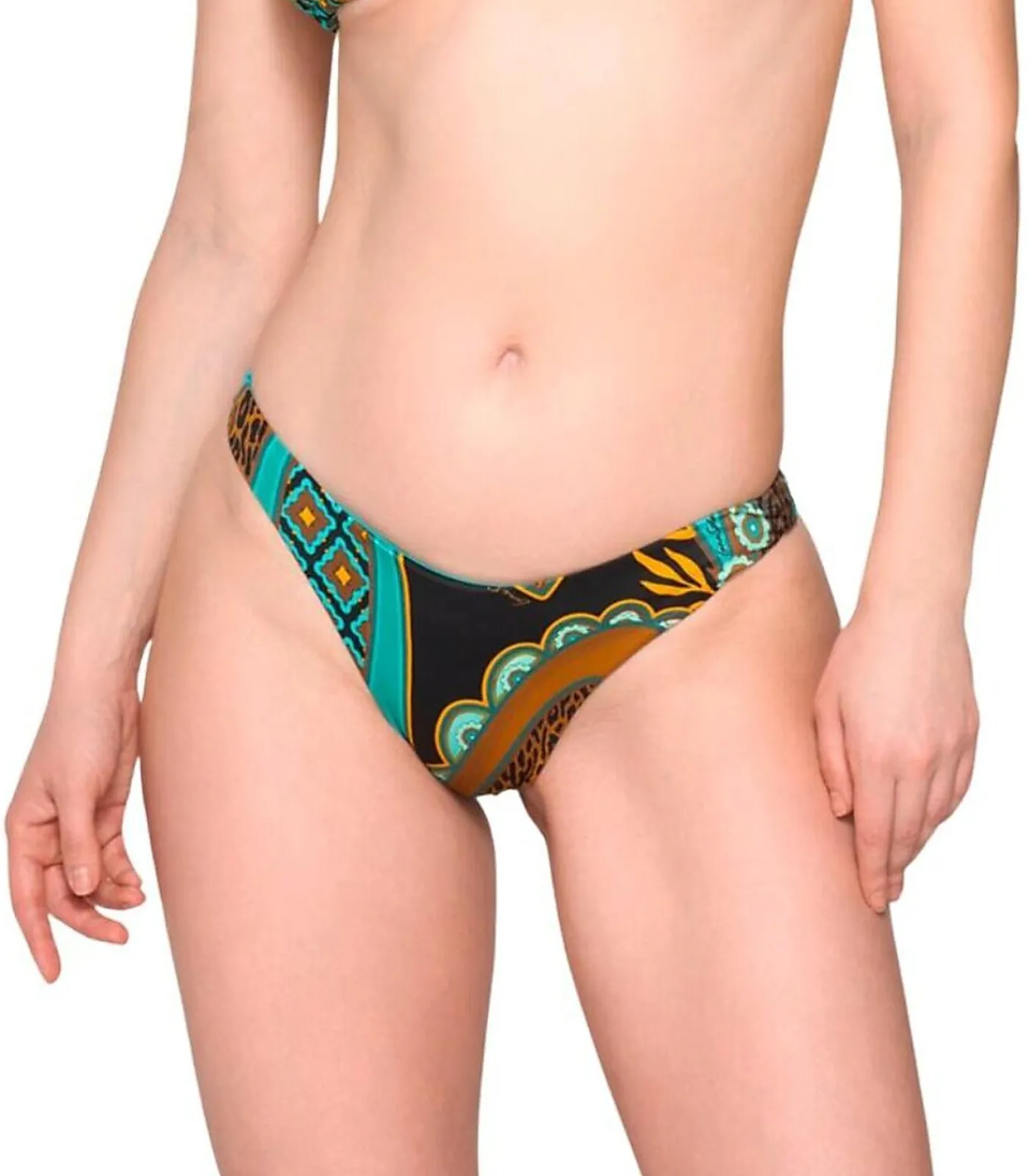 LUNA Laag uitgesneden zwembroek JADE multicolor Clearance