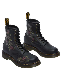 Dr Martens Laarzen Dr. Martens 1460 Decayed Roses zwart black Discount
