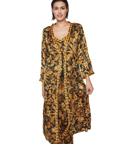 SELMARK Lang negligé P117 ACANTHUS black Sale