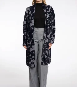 Rino&Pelle Lang vest grijs zwart leo XS gray/black New