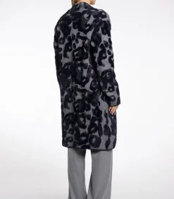 Rino&Pelle Lang vest grijs zwart leo XS gray/black New