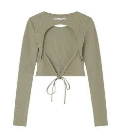 Sixth June Langarmige bh met open rug voor vrouw green Outlet