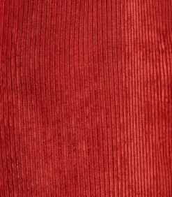 La Fée Maraboutée Lange bermuda van ribfluweel in terracottakleur red Sale