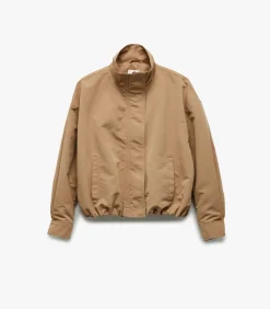 Koton Lange Bomberjas Kraagdetails beige Clearance