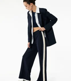Koton Lange Broek Normale Taille Strepen navyBlue Best