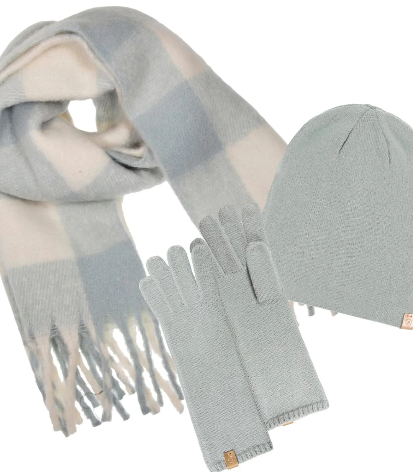 ISOTONER Lange dameshandschoenen Soft Touch Sage mesh lightGreen Online