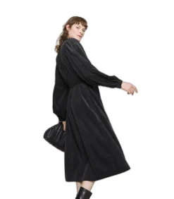 Moss Copenhagen Lange damesjurk Ilivia Jeppi black Best