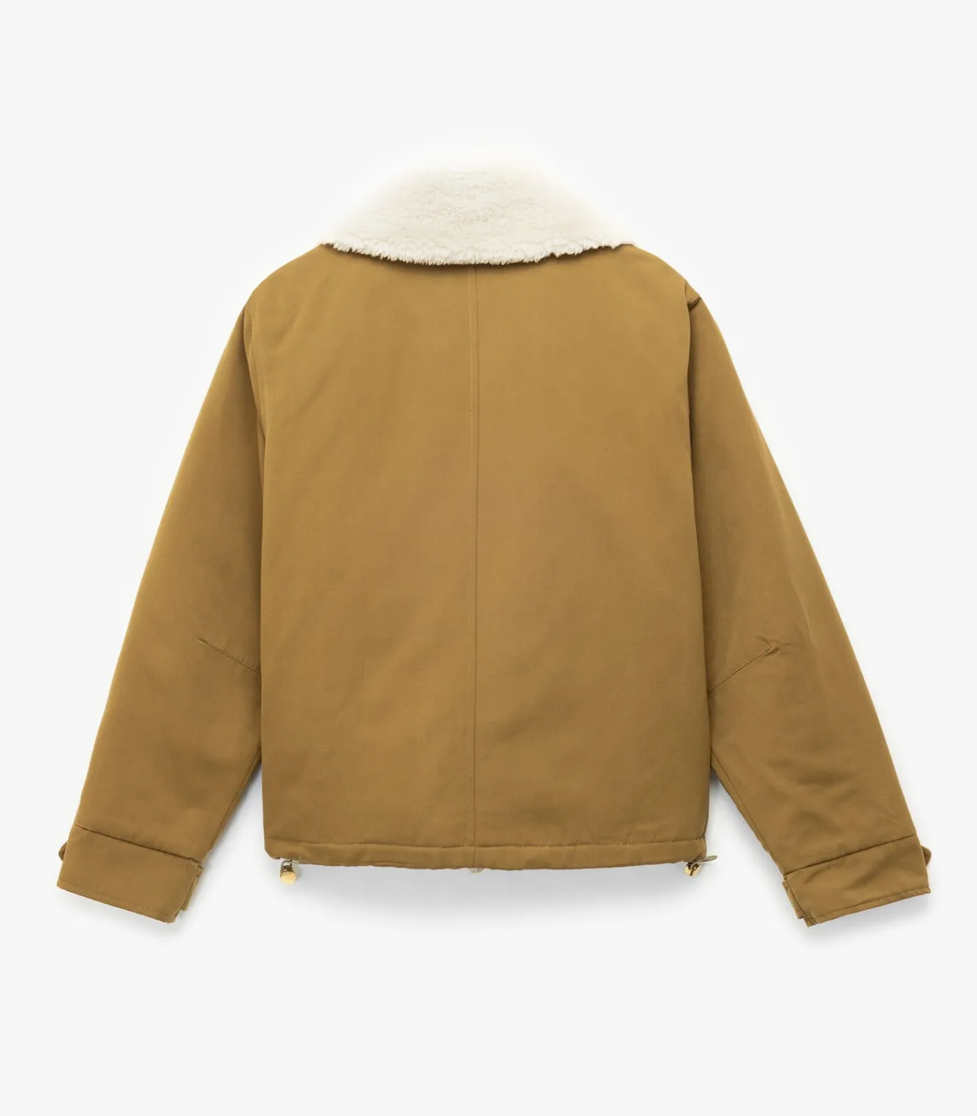 Koton Lange Jas Met Zakdetail Peluskraag khaki Outlet