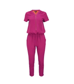 J&JOY Lange jumpsuit met elastische taille pink Sale