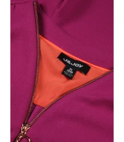 J&JOY Lange jumpsuit met elastische taille pink Sale