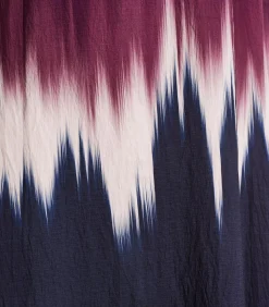 La Fée Maraboutée Lange jurk blauw en pruim tie & dye print multicolor Sale