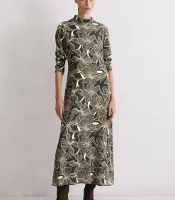 Marc O'Polo Lange jurk in de vorm van darkGrey Hot