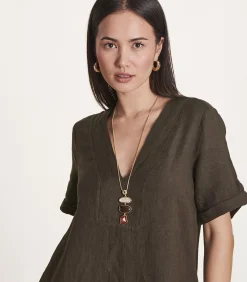 La Fée Maraboutée Lange ketting met rode multicabochons red Clearance