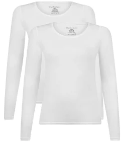 Bamboo basics Lange mouw LARA Set van 2 white Clearance