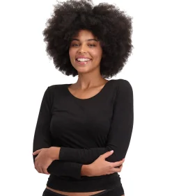 Bamboo basics Lange mouw LARA Set van 2 black Hot